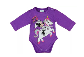 Disney - Minnie Mouse - romper lange mouw - paars