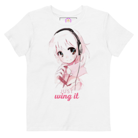 Anime - t-shirt - Just wing it - biologisch katoen