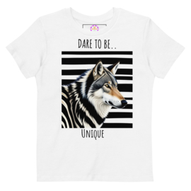 Wolf  -  Zebra - t-shirt  - biologisch katoen - Unique