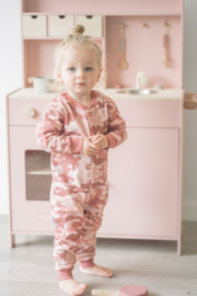 Frogs and dogs - kraamcadeau - meisjes-  Stoer Camo Pink- baby/peuter - Onesie /pyjama- Roze