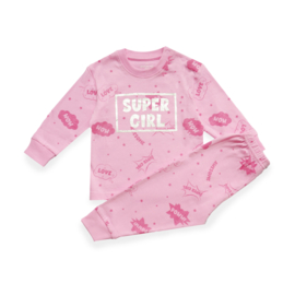 Frogs and dogs - kraamcadeau - meisjes - Supergirl- baby/peuter - pyjama