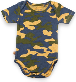 Frogs en Dogs- kraamcadeau - baby - romper - camouflage 