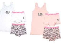 Funderwear - kleuter/kinder/tiener - Ondergoed sets - Kitty - 1+1