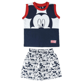 Mickey Mouse - singlet -shortama/zomerset - blauw/rood 