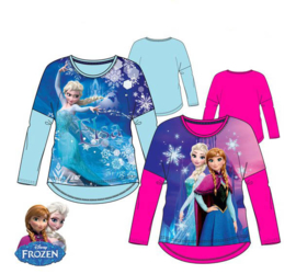 Disney Frozen - Kinder/ kleuter - longsleeve- shirt - Blauw of Roze