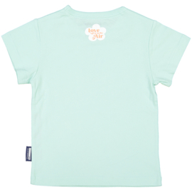 COQ EN PATE - T-shirt - met korte mouwen - van 100% biologisch katoen - Flamingo - blauw