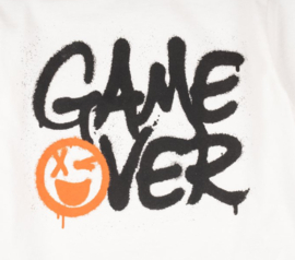 Longsleeve voor jongens - Game over - zwart/Wit