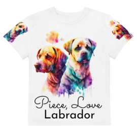 Labrador - t-shirt - voor en achterkant print