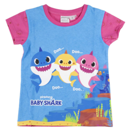 Babyshark shortama/zomerset - roze 