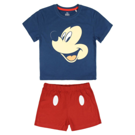 Mickey Mouse - shortama/zomerset - blauw/rood 