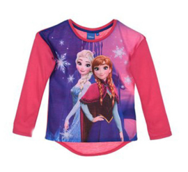 Disney Frozen - Kinder/ kleuter - longsleeve- shirt - Blauw of Roze