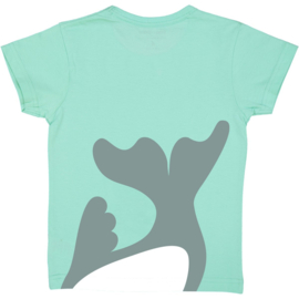 COQ EN PATE - T-shirt - met korte mouwen - van 100% biologisch katoen - Zeehond - blauw