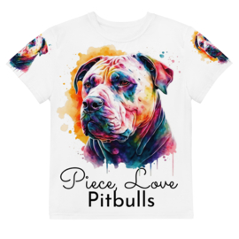 Pitbull - t-shirt - voor en achterkant print