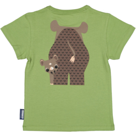 COQ EN PATE - T-shirt - met korte mouwen - van 100% biologisch katoen - Neushoorn - groen