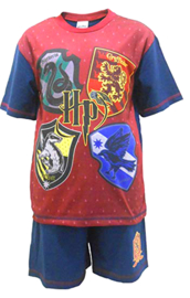 Harry Potter - kinder- tiener - pyjama - shortama - Rood/Blauw 