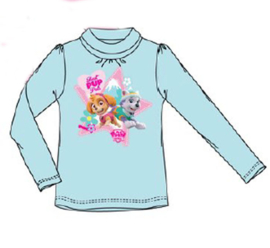 Paw patrol shirt met col blauw