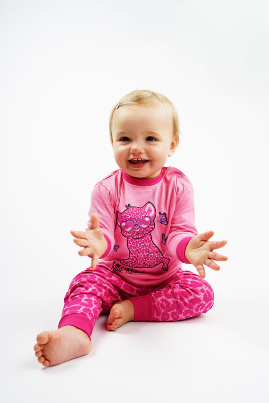 Fun2wear - kleuter/kinder- Little Rebel - Panterprint - pyjama