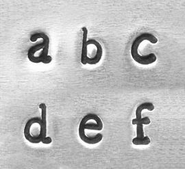 Newsprint basic - kleine letters, 3mm