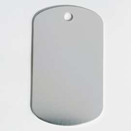 Dog tag, zilverkleurig