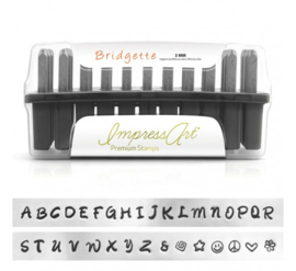 Premium Bridgette - Complete set: hoofdletters, kleine letters en cijfers