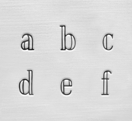 Arcadia - kleine letters, 3mm