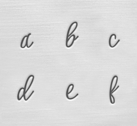 Charlotte - kleine letters, 3mm