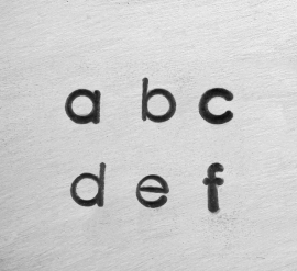 Deco - kleine letters, 1,5mm