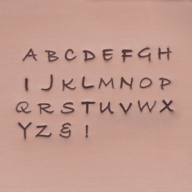 Bradley - comlete set (hoofdletters, kleine letters en cijfers)