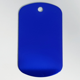 Dog tag, blauw (donker blauw)