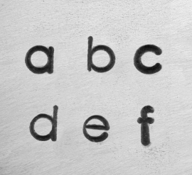 Deco - kleine letters, 3mm