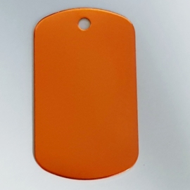 Dog tag, oranje-rood