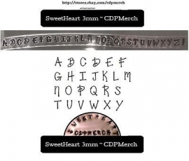 Sweetheart - hoofdletters, 3mm