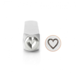 Outline Heart, 6mm (ImpressArt)