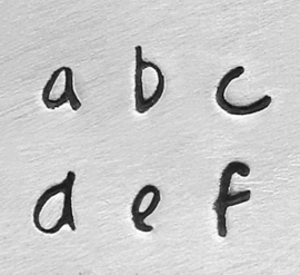 Scarlett's Signature - kleine letters, 2,5mm