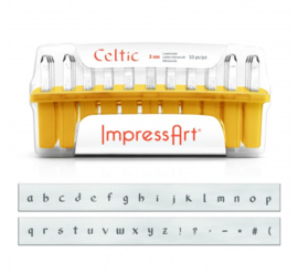 Celtic - kleine letters, 3mm