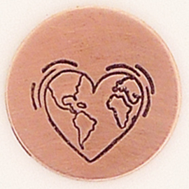 Heart Earth, 6mm (UrbanBeader)
