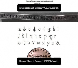 Sweetheart - kleine letters, 3mm