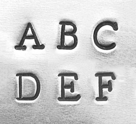 Newsprint basic - hoofdletters, 3mm