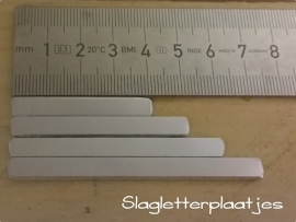 Korte strip aluminium 30x6mm | 1,5mm dik - per 100 stuks - Groothandel