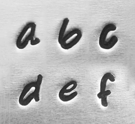 Bridgette basic - kleine letters, 3mm