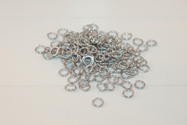 Jump rings aluminium 100 stuks