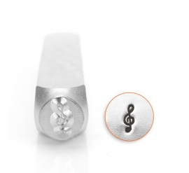 Treble Clef, 6mm (ImpressArt)