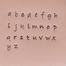 Bradley - kleine letters, 3mm