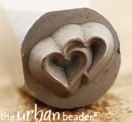 Heart Double, 4,25x5mm (UrbanBeader)