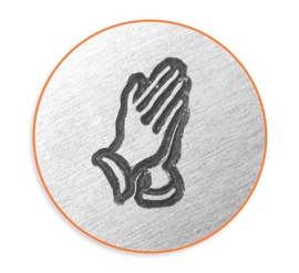 Praying hands, 6mm (ImpressArt)