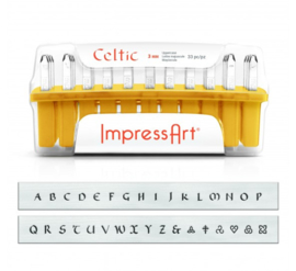 Celtic - hoofdletters, 3mm