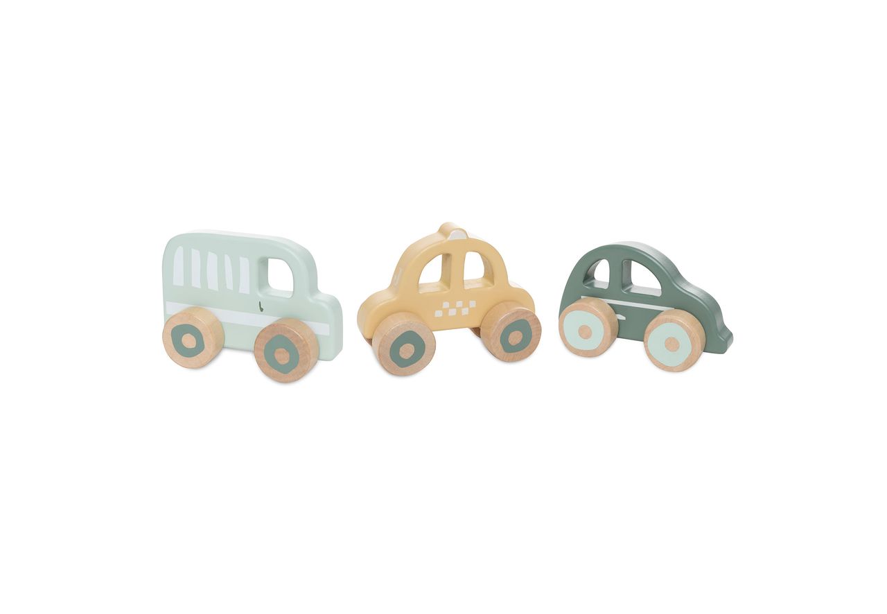 Jollein houten auto's op wielen - On the go