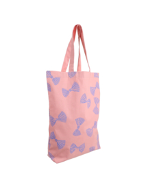 Katoenen shopper big bow litchi
