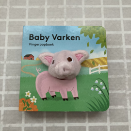 Vingerpopboekje baby varken