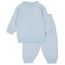 Feetje wafel pyjama licht blauw